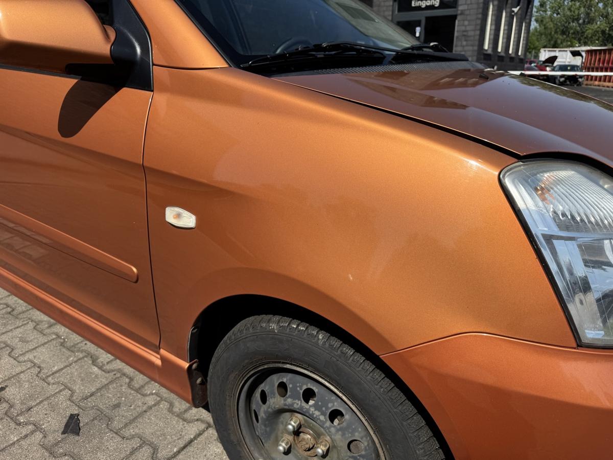 Kia Picanto 1 original Kotfl&uuml;gel vorn rechts 03 Orange Metallic Bj.2006